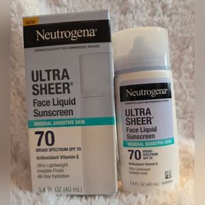 Neutrogena Ultra Sheer Face Liquid Mineral Sunscreen SPF 70